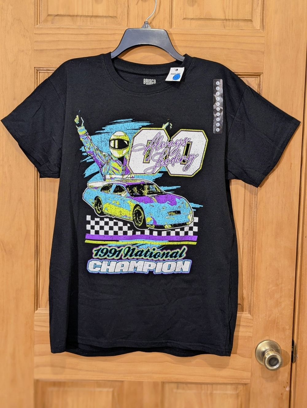 NWT Always Leading 1991 National Champion T-shirt Racing NASCAR Women's LG Sport